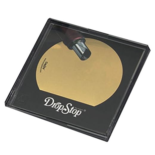 Dropstop Original Drop Stop Wine Ausgießen Scheiben-Design, champagnerfarben/goldfarben, 5 Stück