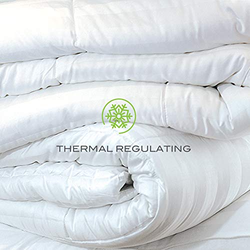 Cariloha All-Season, Organic Bamboo Duvet Comforter - Viscose-From-Bamboo Interior And Exterior - Comfortable, All-Weather Weight - 110" X 96" - King #TOP3
