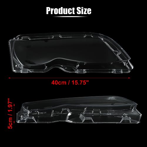 X AUTOHAUX 63126924046 Headlight Lens Cover for BMW E46 2002-2005 Clear by X AUTOHAUX - Used condition - Image 3