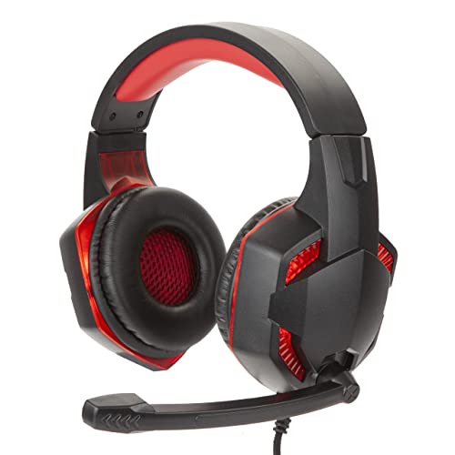 VFM - Pro Gaming Led Headset & Mic Red Light Up Speakers - Warrior World
