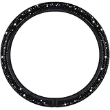 Coperchio del volante bling da 15 pollici coperchio del volante diamantato auto scintillante senza anello interno per donne e uomini