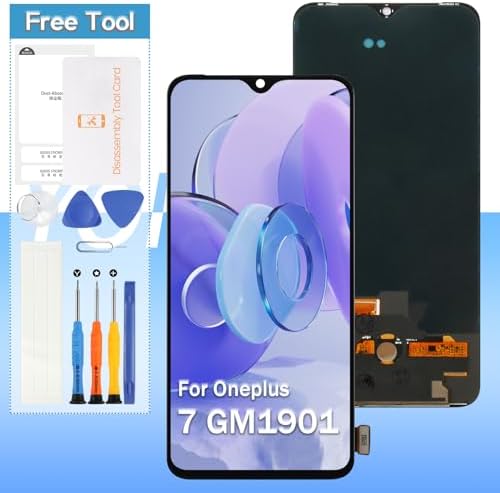 AMOLED ل Oneplus 7 LCD عرض GM1901، GM1900، GM1905، GM1903 6.41 "شاشة LCD استبدال اللمس محول الأرقام الجمعية مع مجموعات إصلاح