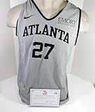 2022-23 Atlanta Hawks Vit Krejci #17 Game Used Grey Practice Jersey L 92 - NBA Game Used
