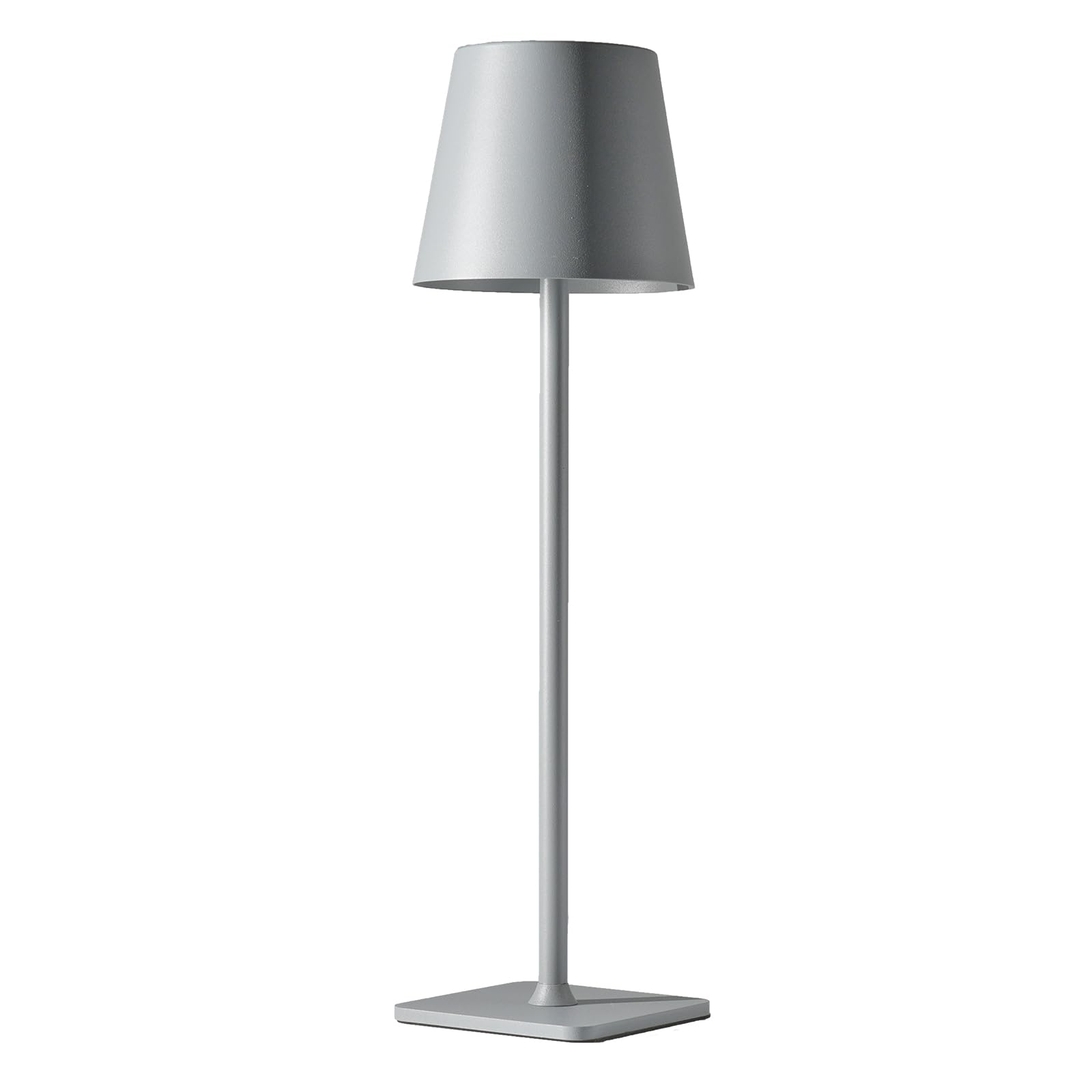 Hajinlu Gray Cordless Table Lamp Battery Operated Rechargeable For Dinning Table Home Decor Bedside Nightstand Small Night Light (Grey)