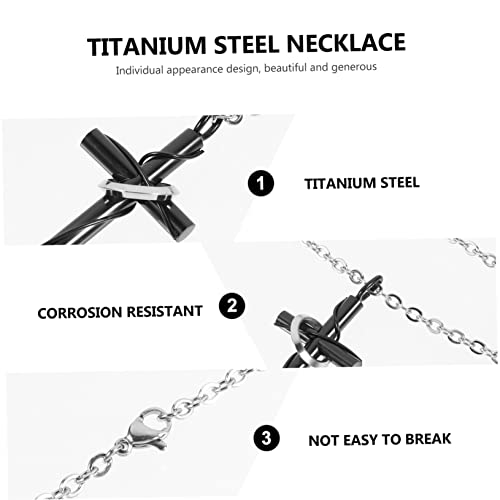 Collier module diodes acier titane avec pendentif moon hoop catcher doré