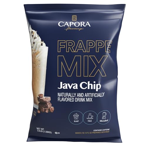 Capora 3.5 lb. Java Chip Frappe Mix, Coffee Shop Quality, Barista Approved
