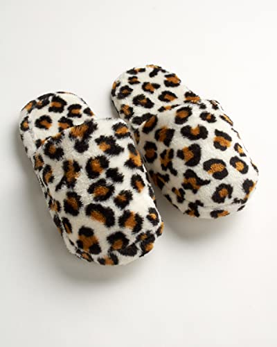 Sweet & Sassy Girls? Robe And Fuzzy Slippers ? 2 Piece Plush Unicorn Bathrobe And Slipper Set (Sizes 4-14), Size 4-6, Leopard #TOP4