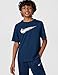 Nike Kid's Multi Dri-Fit Short-Sleeve Top, Midnight Navy/White, Large