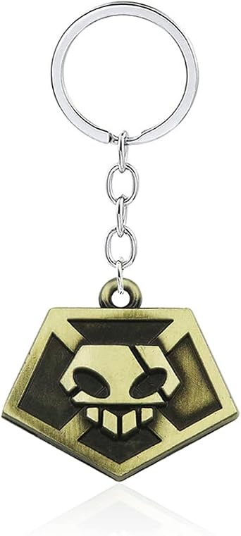 FunBoat Ichigo Soul Reaper Badge Keychain - Kurosaki Hollow Mask Key Chains - Christmas Gift for Kids Girls Teens Women Men