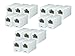 iMBAPrice RJ45 Coupler - (Pack of 15) Cat5e Ethernet Cable Extender Female to Female Straight Modular Inline Coupler