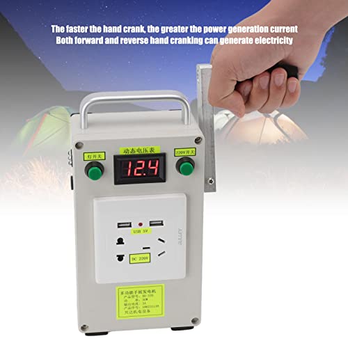20 w Manual Manivela Gerador de Energia Usb, Banco de Energia Ao Ar Livre para Acampamento Sobrevivê