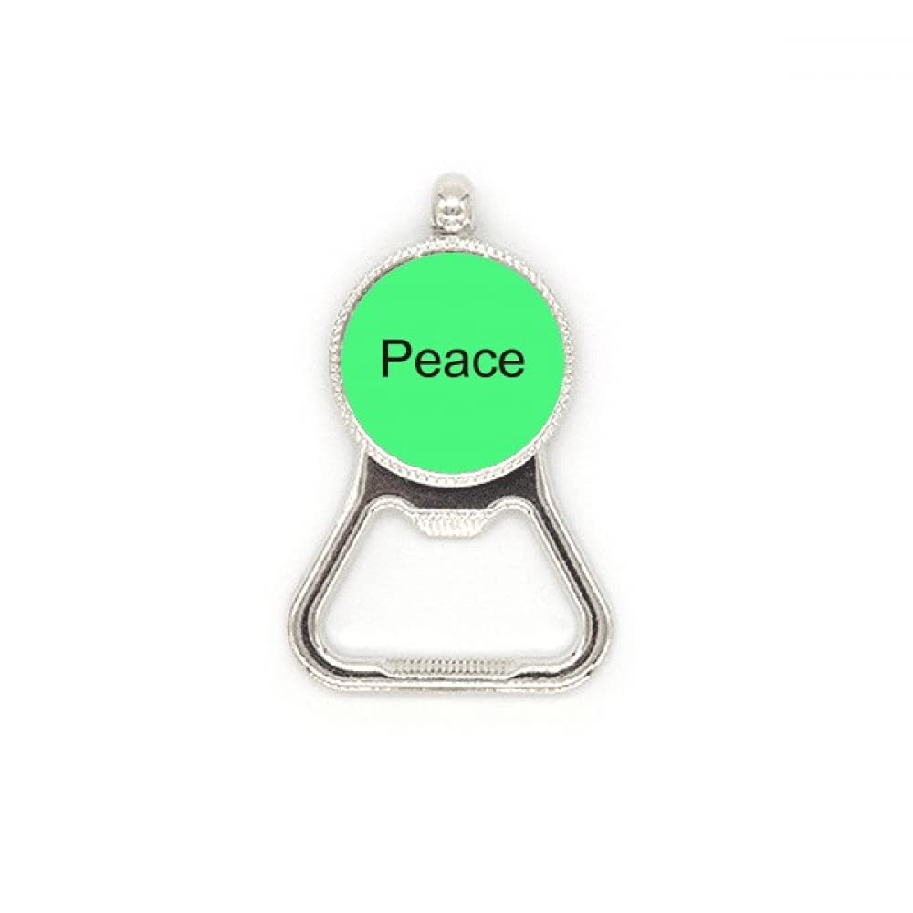 Décapsuleur en acier inoxydable gravé ouvre-bouteille design Peace