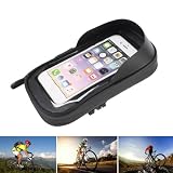 BuyWeek Torba rowerowa na ramę, obracana o 360 stopni, torba na telefon rowerowa, przednie osłony przeciwsłoneczne, uchwyt na telefon z ekranem dotykowym, wodoszczelna torba na kierownicę do roweru