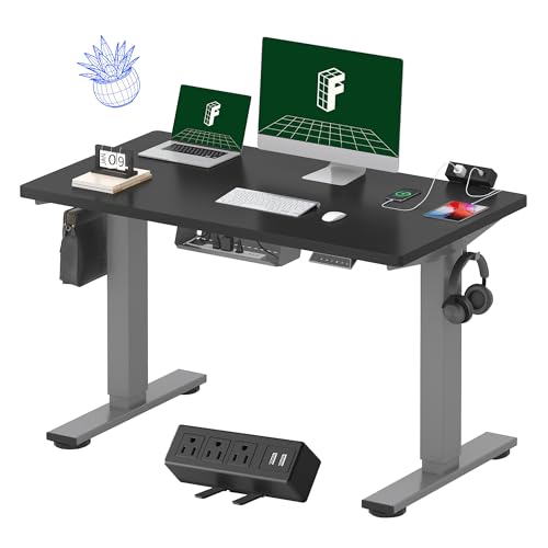 FLEXISPOT EN2 48x24 Standing Desk with Clamp Power Strip