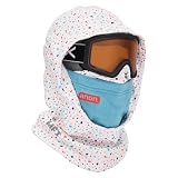 Burton - Anon Kids' Mfi Sturmhaube mit Kapuze Balaclava Face Mask Speckles Jungen – Einheitsgröße – Weiß