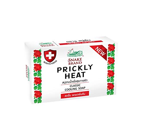 (Pack of 2) St.Lukes Snake Brand : Prickly Heat Soap 100g (3.5 Oz) : Cooling Formula , Original Type by St.Lukes Snake Brand