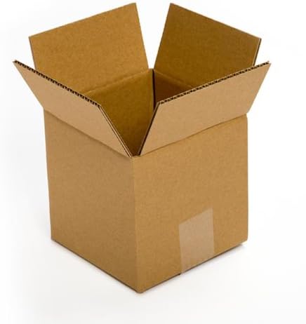 Pratt PRA0014 Recycled Corrugated Cardboard Single Wall Standard Cube Box with C Flute, 7" Length x 7" Width x 7" Height, (Pack of 25)