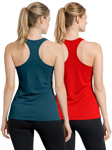 Image of 3Colors Women's Racerback Gym Vest - Tank Top | Breathable Workout & Running Activewear-Ready to Move