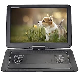 YOOHOO Lettore DVD portatile 19,6" per auto e bambini con HD Grande schermo 17,1", grande formato compatibile con tutte le regioni, più regioni, lettore DVD automatico per bambini