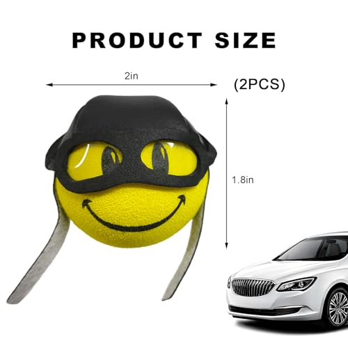 JNXIJ 2PCS Car Antenna Topper, Funny Pilot Antenna Ball Automotive Roof Toppers, Cute Pilot EVA Foam Ball Exterior Decoration for Most Vehicle Antennas, Universal Car Accessories