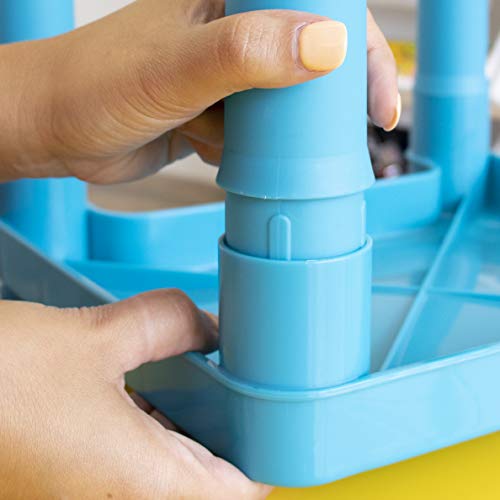 Humble Crew Kids Plastic 4 Set, Yellow Table/Vibrant Chairs #TOP5