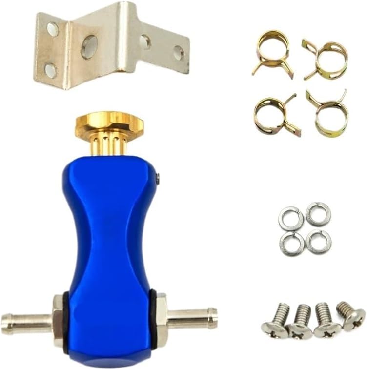 BC007 Boost Controller Adjustable Manual Car Valve Turbo Booster Kits Turbo Boost Controller Regulating Universal Blue Black(Blue)