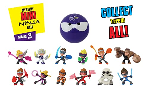 Ninja Kidz Tv Mini Mystery Ninja Ball 2 Pack - Series 3 Purple | Includes 2 Characters Of 13 Possible | 6 Unique Ninja Balls To Collect #TOP2