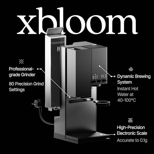 xBloom Studio Coffee Machine – Drip Coffee Maker with Built-in Grinder and Scale, 3 Automation Levels, App Connected Pour Over Coffee Maker for Home and Office, Midnight Black - Thumbnail 2