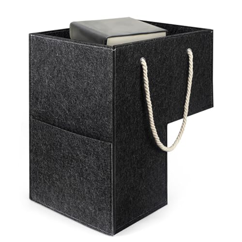 Cesta para escaleras - cesta de almacenamiento para escalones, cestas para escaleras con alfombras | Cestas de escalera en forma de L para alfombras, organizador multifuncional de cestas de escalera,