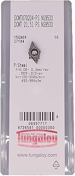 TUNGALOY 100% Original DCMT DCMT07 DCMT0702 DCMT070204 PS DCMT070204-PS NS9530 Turning Insert