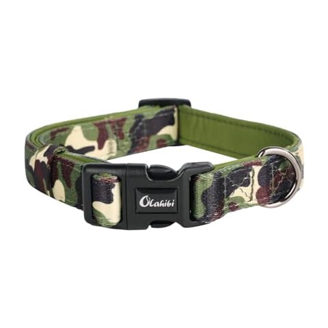 Olahibi Padded Camouflage Dog Collar Cover