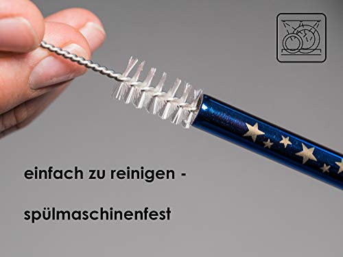Edelstahl-Strohhalm DREABA Premium Design wiederverwendbare Trinkhalme