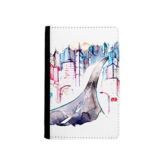 Porte-passeport aquarelle city original, idée cadeau idéale pour les passionnés de voyage