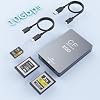 10Gbps CFExpress Type B Card Reader - 5 in 1 USB C&USB A CFexpress/XQD/SD Card Reader for CFexpress Type B+SD 3.0 Card+XQD Card Reader, CFexpress Adapter Memory Card Reader for Wins/Mac/Linux/Android