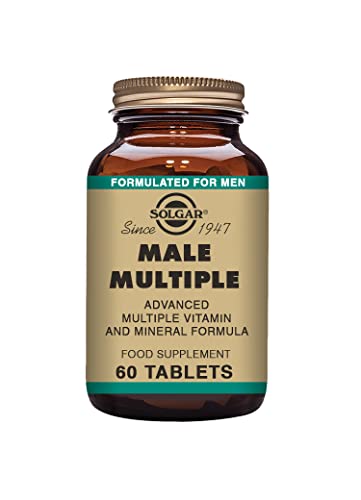 Solgar Male Multiple Tablets - Pack of 60 - Supports Metabolism and Reduces Fatigue - Immunity, Health and Bone Heart - Vegan