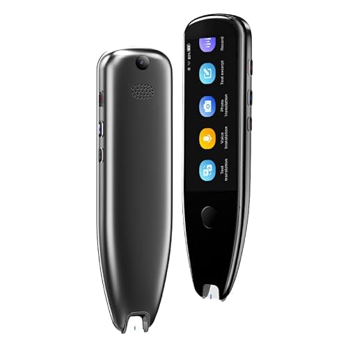 Translator Pen Scan Reader Reading Scanner Dictionary Translation Electronic Language Real-Time Translator Device Photo Voice Translate Multilingual Smart Pen (Black) #TOP18