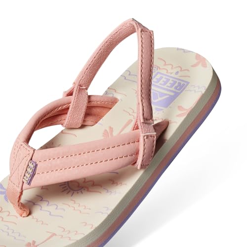 Image of REEF Girls Toddler /Little Kid Ahi Beach Flip Flop, Soft Cushion Footbed, Water Friendly