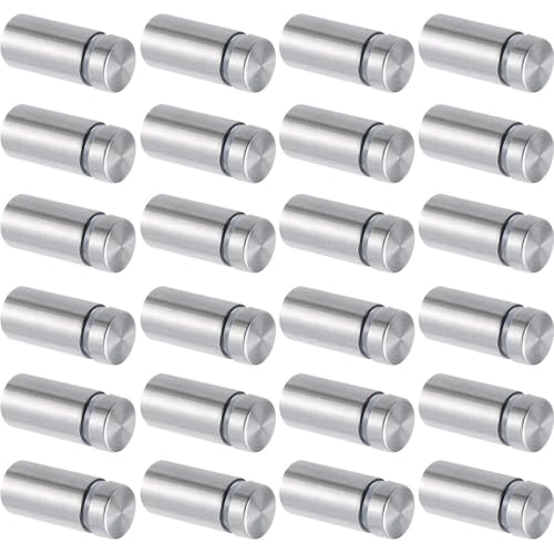 Vis d'espacement 12x25mm en acier inoxydable pour panneau publicitaire et verre - 30 pcs