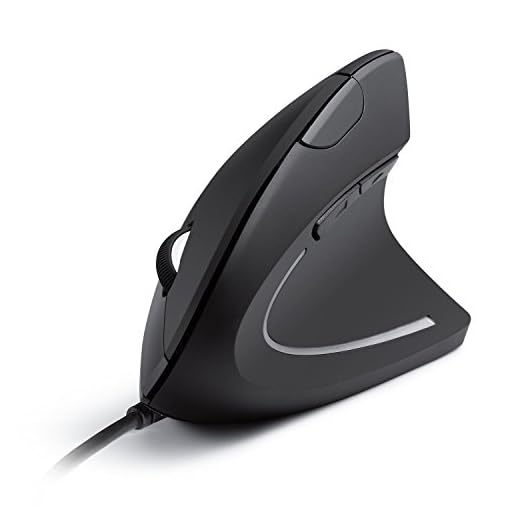 Anker Ergonomic Optical USB Wired Vertical Mouse 1000/1600 DPI, 5 Buttons CE100 (Renewed)