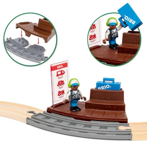 BRIO World - Pullback Train Set for Kids Age 3 Years Up - Railway Accessories and Add Ons