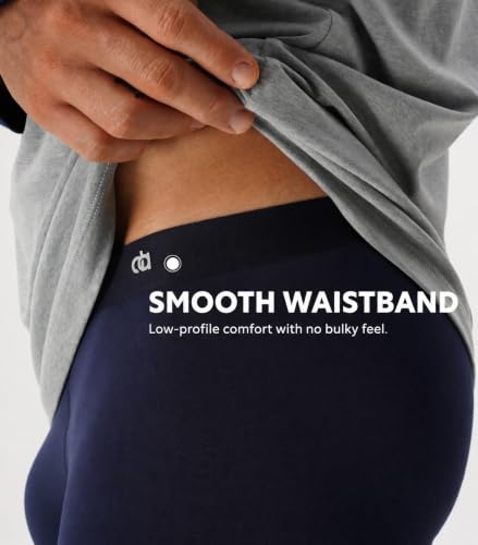Image of DAVID ARCHY Men's Ultra Soft Underwear Modal Boxer Briefs Slim Fit 6.5 inch | Second Skin Fabric Breathable, Smooth Low-Profile Waistband, Easy Access Side Fly, Tagless Anti Chafing for All-day Comfort