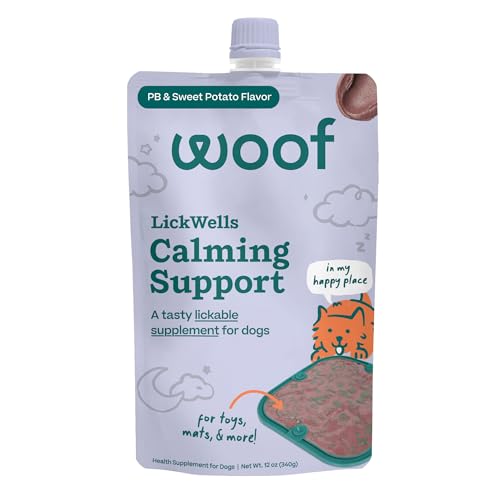 WOOF LickWells Calming Support - Dog Lick Mat Spread and