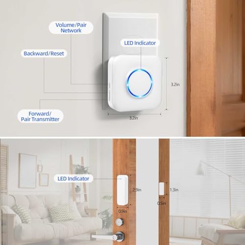 WiFi Door Chime, Smart Door Open Alert Window Sensor — 사진 4