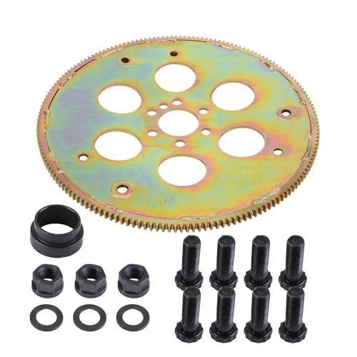 Motomint 91604000 Transmission adapter kit, for GM Gen III LS V8 Includes Flexplate, Torque Converter Adapter Sleeve, Flexplate Bolts, and Torque Converter Bolts, Fits TH350 700R4 4.8L, 5.3L, 6.0L