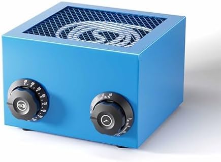 Secador de piezas de relojería con temporizador de 60 minutos, horno de baja temperatura para reparación de joyas, calor ajustable, cesta de malla, silencioso.