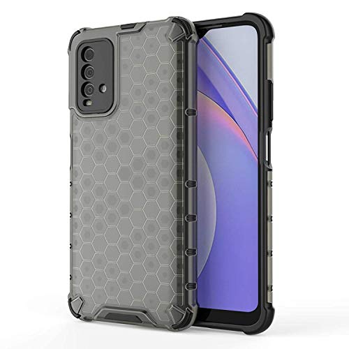Image of Glasgow | for Mi Redmi 9 Power Honeycomb Pattern Back Case Cover for Mi Redmi 9 Power - Black