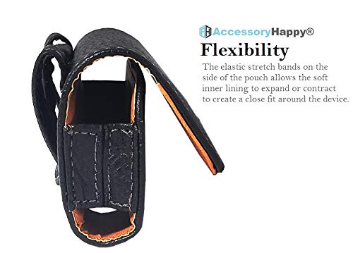 Ah Small Horizontal Leather Pouch, Holster Flip Phone With Belt Clip Belt Loop Case Fits Lg B470 Kyocera Cadence Lte Alcatel Go Flip/Myflip Flip Palm Phone And Most Small Sized Flip Phones #TOP2