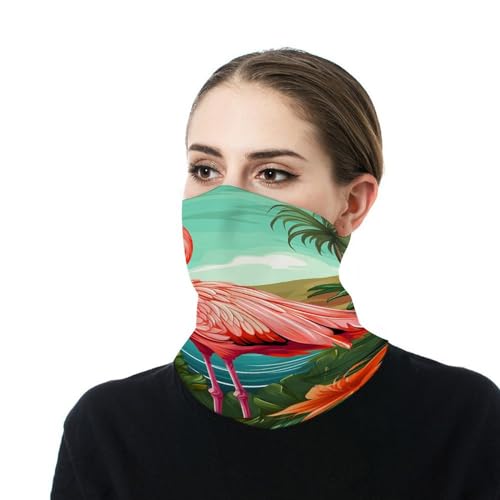 Cuello para Mujeres y Hombres VFMNT Bandana Tropical Flamenco Pasamontañas Mascarilla Elástica Pañuelo Facial Cortaviento Para Ciclismo Deportes Aire Libre miniatura 7