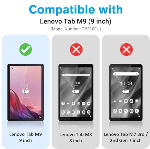 Image of Screen Guard Compatible With Lenovo Tab M9 (9 inch Inch Tablet) Flexible Fiber Screenguard Not a Tempered Glass Screen Guard