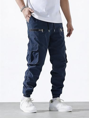 Image of Lymio Cargo for Men | Cotton Cargo Pant | Drawstring Waist Pant (Also Available in Plus Sizes) (34-37)